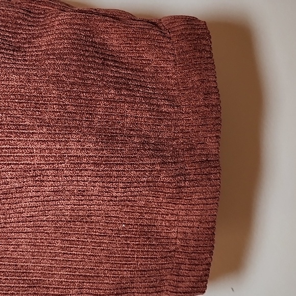 Madewell High Waist Tapered Corduroy Pants      Rust Red Trousers Size 4 - Picture 9 of 16